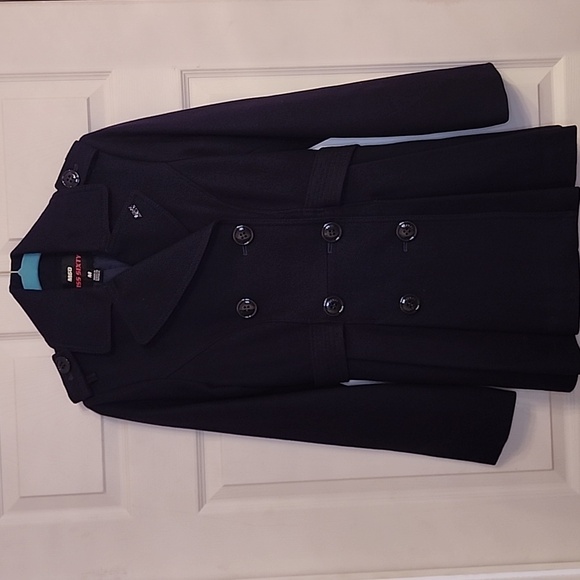 MISS SIXTY Size M Eggplant Purple flared peacoat - Picture 2 of 8